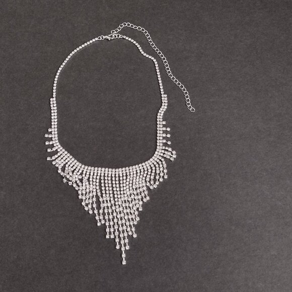 Luxury Rhinestone Statement Necklace, Blingbling Style, Fashion Personality - Picture 2 of 5